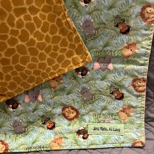 New, Made Animal Print Baby Blanket